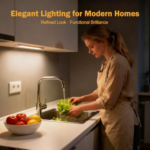 V4light Motion Sensor Cabinet Light, Rechargeable, 2-Pack, 9in