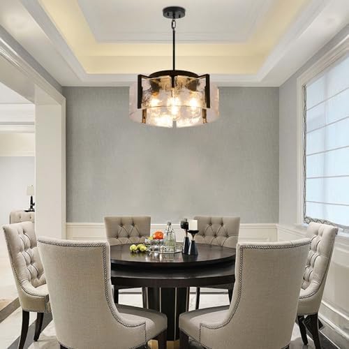 Black 4-Light Chandelier