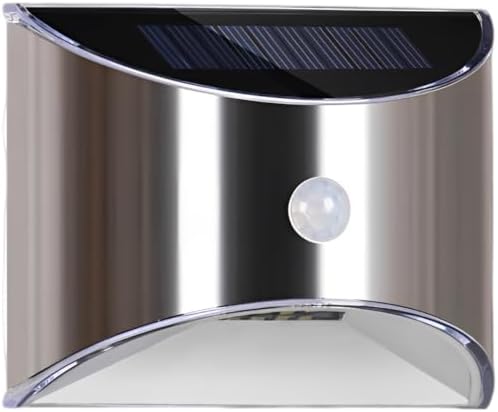 Stainless Steel Solar Fence Lights, 4 LED