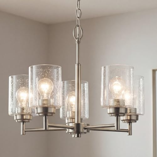 Kichler Winslow 5-Light Chandelier, Brushed Nickel