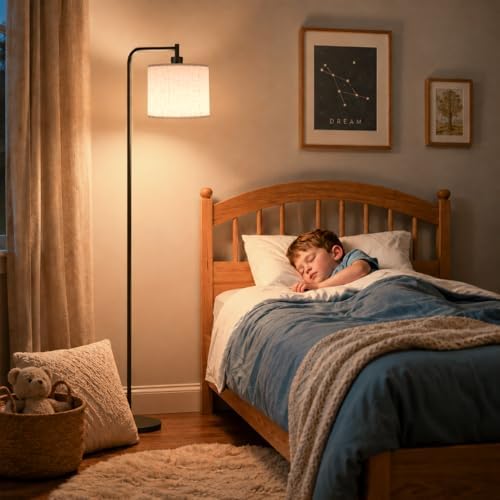 SIBRILLE Floor Lamp with Linen Shade