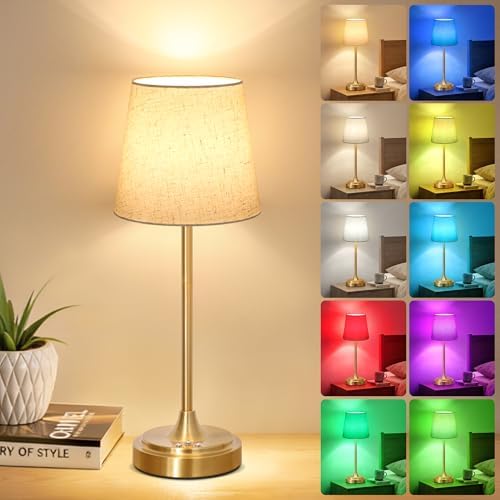 Wowag Cordless Table Lamp Rechargeable,5000mAh Battery Operated Desk