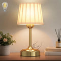Mini Cordless Table Lamp, 5000mAh, Fabric Shade