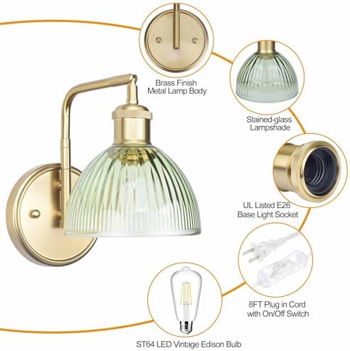 Swing Arm Wall Sconce, Gold