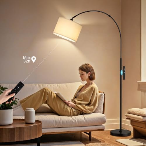Ambimall 70" Dimmable Arc Floor Lamp with Remote