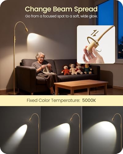 Reading Floor Lamp, 74.2" Tall, 360° Flexible Gooseneck