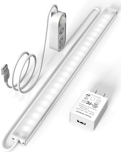 ASOKO Motion Sensor Dimmable LED Under Cabinet Light, 12"