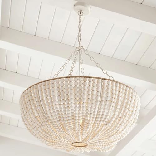 3-Light Rattan Chandelier, 23.6 Inch