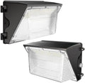 HYPERLITE LED Wall Pack 120W: 18000lm Black LED Security Flood with Dusk to Dawn Photocell - Field & Lumen Lighting