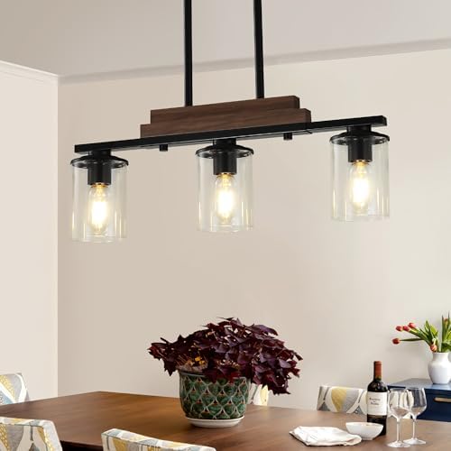 VbiTmn 3-Light Farmhouse Dining Room Light Fixture