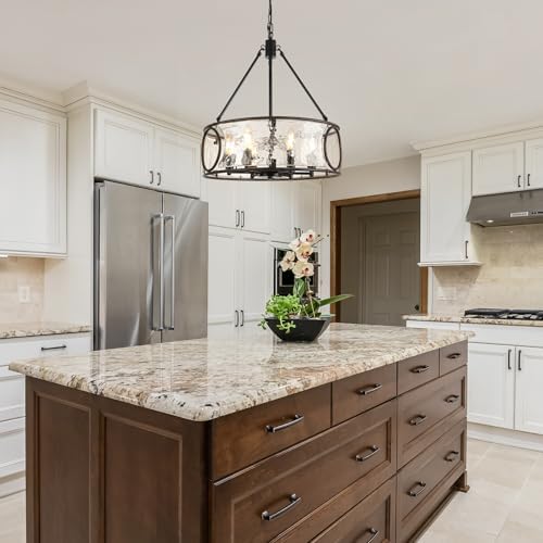 6-Light 19.5" Drum Chandelier
