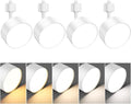 5-Color Diffuse 20W H-Type LED Track Heads, 4 Pack