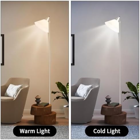 HonoDing Floor Lamp Standing Lamp Adjustable Head Arcylic Shade Floor
