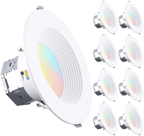 TORCHSTAR 8-Pack 6-Inch 5CCT LED Recessed Light