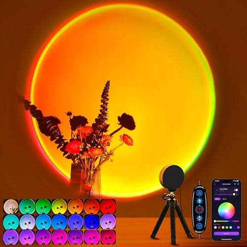RGB Sunset Projection Lamp with App Control