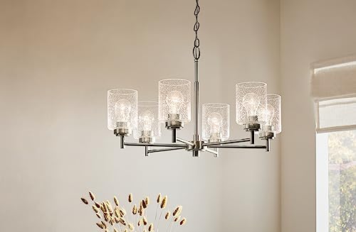 Kichler Winslow 6-Light Chandelier, Brushed Nickel