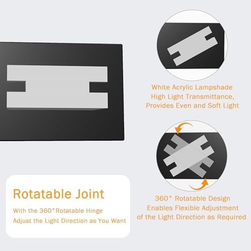 3-Light Matte Black LED Bathroom Vanity Light