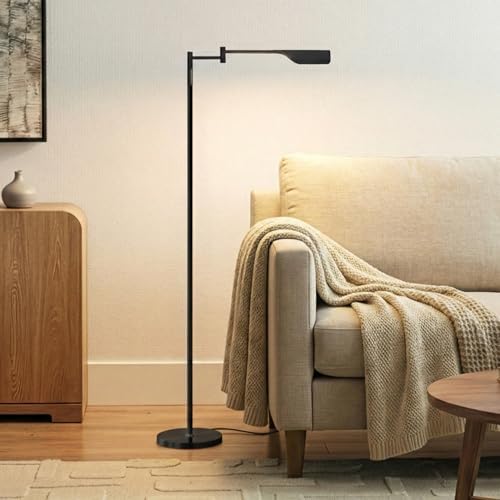 Brightech Leaf Pharmacy LED Reading Lamp, Dimmable, Jet Black