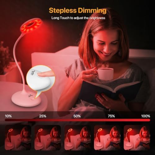 Rechargeable Desk Lamp, Bedside Reading Light