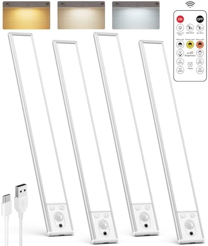 Under Cabinet Lighting, Wireless, 4 Pack