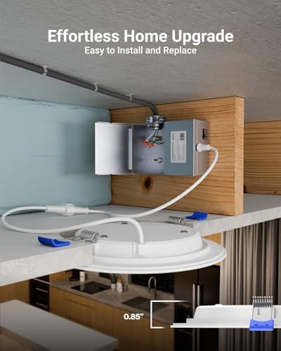 Sunco 2 Pack 6 Inch Canless LED Recessed Light