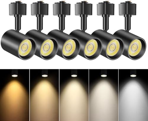 L Type LED Track Lighting Heads, 6-Pack