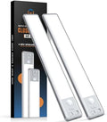 BLS 10inch Rechargeable Motion Sensor Under Cabinet Lights, 2 Pack