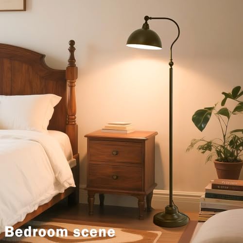 Bright Reading Floor Lamp with Remote and Bluetooth Dimming