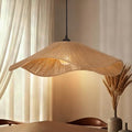 25.6" 1-Light Boho Jute Rope Pendant Light