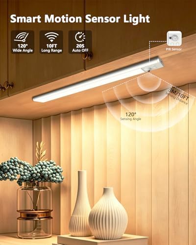 Wireless Under Cabinet Lights, 2 Pack, 2200mAh Rechargeable