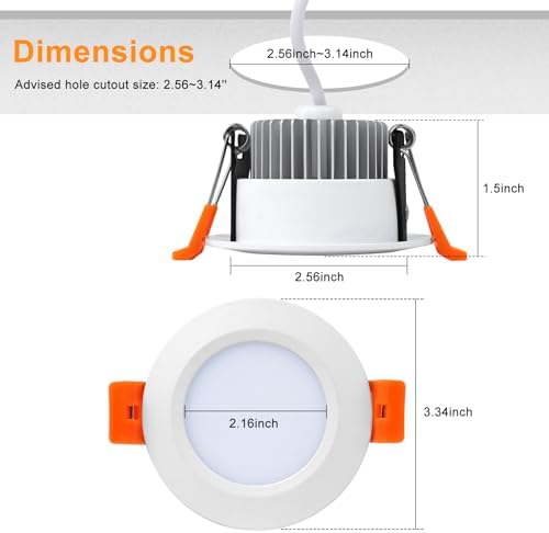 Smart 3 Inch WiFi LED Downlight, RGB & CCT, 10 Pack
