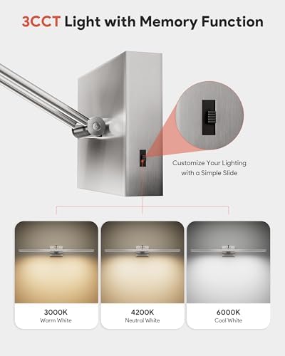 VONLUCE 30-Inch LED Bathroom Vanity Light, Brushed Chrome