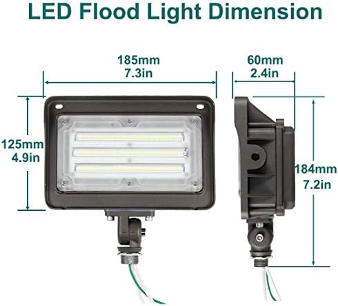 kadision 50W 5000K LED Outdoor Flood Light