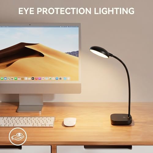 Rechargeable Desk Lamp, Black, 5W