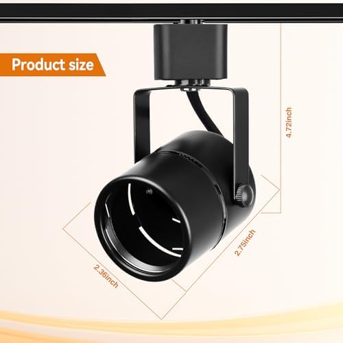 H Type GU10 Track Lighting Heads, 8 Pack