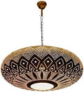 Moroccan Gold Brass Pendant Light, 17.70 Inch