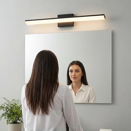 mirrea 32in Black LED Vanity Light
