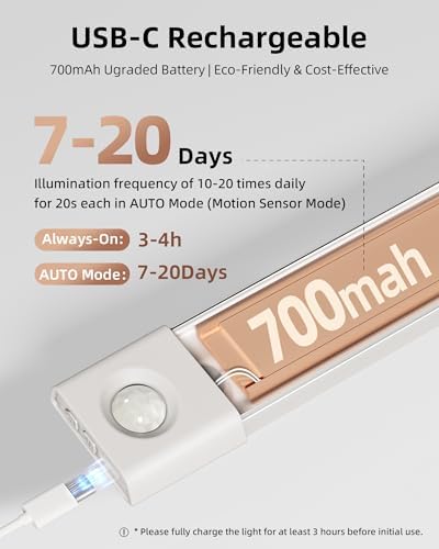 EZVALO 3 Pack 8-Inch Motion Sensor Lights
