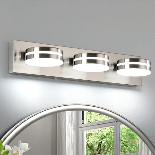 Brushed Nickel 24in Bathroom Vanity Light