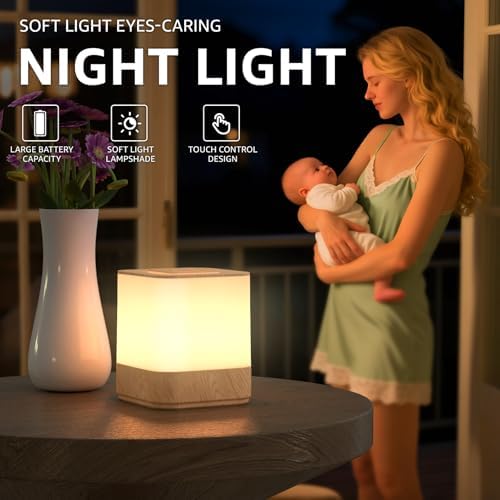 uuffoo 2 Pack Rechargeable Cordless Night Lights