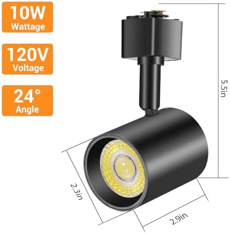 L Type LED Track Lighting Heads, 6-Pack