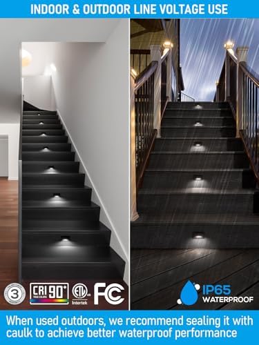 LEONLITE 3-Pack 120V LED Step Lights