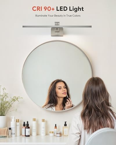 VONLUCE 30-Inch LED Bathroom Vanity Light, Brushed Chrome