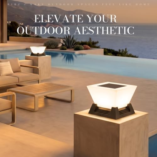 11.02" Outdoor Post Light, IP54 Waterproof
