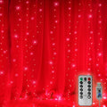 300 LED Curtain Christmas String Lights, 9.8 x 9.8 FT