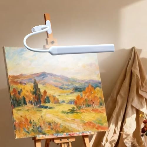 Clip on Desk Lamp, Flexible Arm, 14'' Light‐Bar Dimming Task Light
