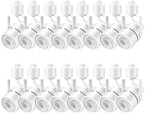 10W H-Type LED Track Lighting Heads, 16 Pack, White