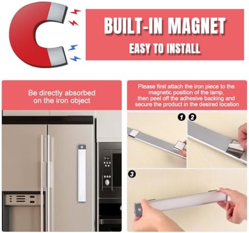 LED Motion Sensor Cabinet Light, USB Rechargeable