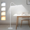 White Floor Lamp, 18W/2000LM LED, Adjustable Gooseneck