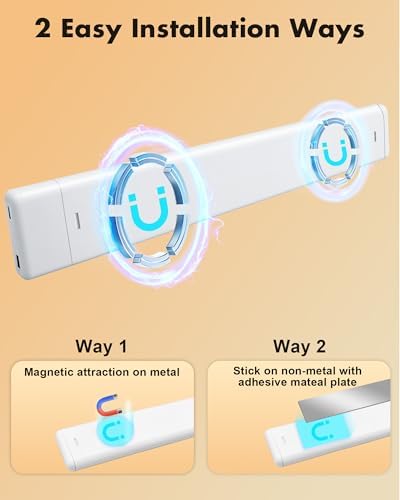 maylit 6 Pack Rechargeable Under Cabinet Lights